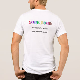 Varumärkt Din Företagets Logotyp Anpassad Text Ver T Shirt