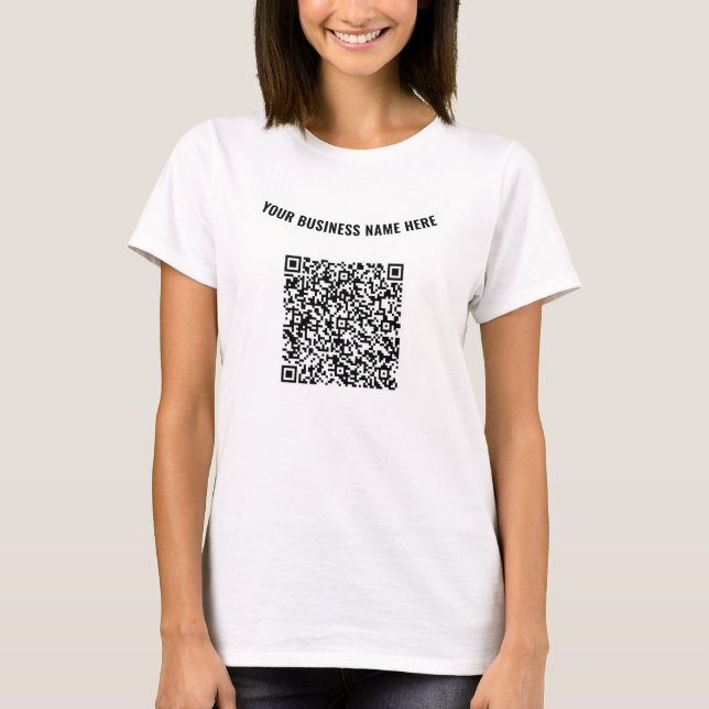 Varumärkt QR-kod T-shirt exempel (Framsida)