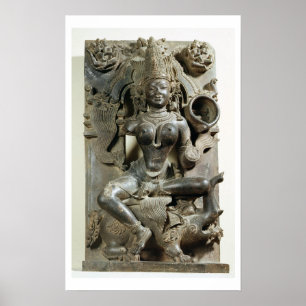 Varunani som snider från det Konark soltempelet, Poster
