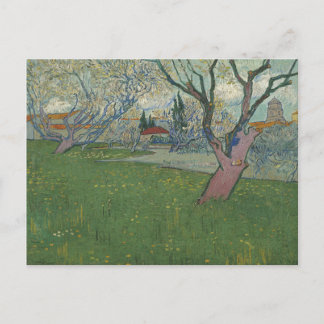 Varven i Blommar View of Arles av Van Gogh Vykort