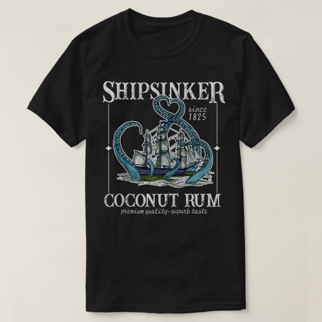 Varvkokokonut Rum Zip  T Shirt (Design framsida)