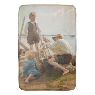 Varvsindustrin (av Albert Edelfilt) Badrumsmatta