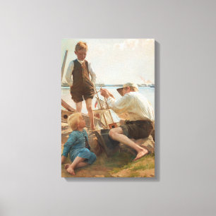 Varvsindustrin (av Albert Edelfilt) Canvastryck