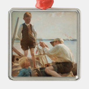 Varvsindustrin (av Albert Edelfilt) Julgransprydnad Metall
