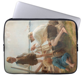 Varvsindustrin (av Albert Edelfilt) Laptop Fodral