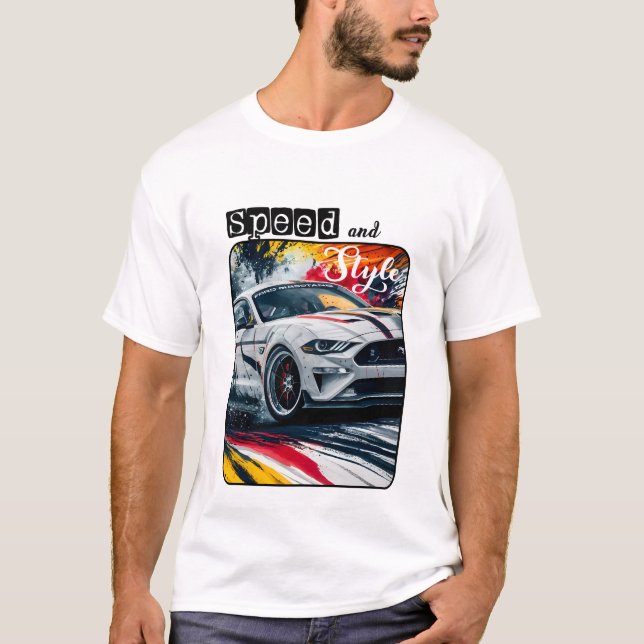Varvtal och Stil Toppen T-skjorta T Shirt (Framsida)
