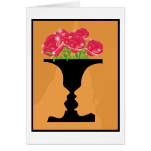 vas/ansikten hälsningskort