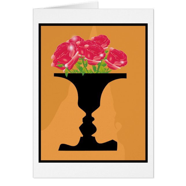 vas/ansikten hälsningskort (Framsidan)