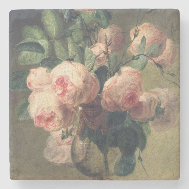 Vas av blommor 2 2 underlägg sten (Framsidan)