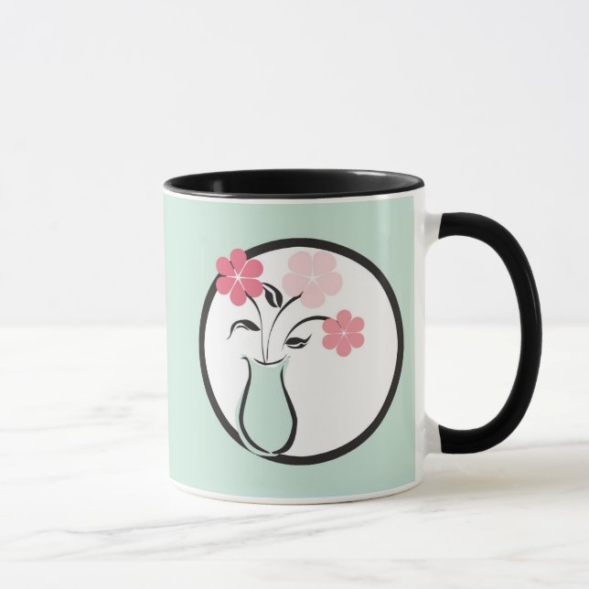 Vas av blommor mugg (Höger)