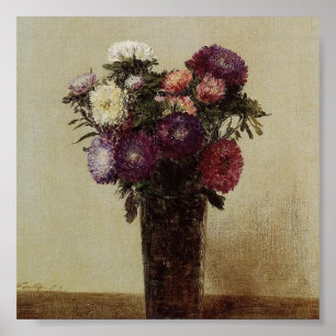 Vas av blommorna Fantin-Latour Poster