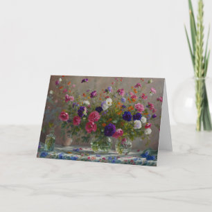 Vas av blomsterritoriet Bouquets Art Note Card Kort