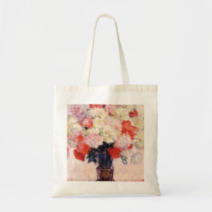 Vas av Peonies av Claude Monet Tygkasse