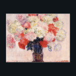 Vas av Peonies av Claude Monet Vykort<br><div class="desc">Vas av Peonies av Claude Monet</div>