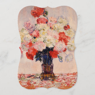 Vas av Peonies Monet Fine Art Möhippa Inbjudningar
