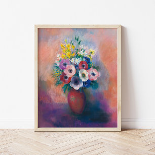Vas D'anémones Odilon Redon Poster