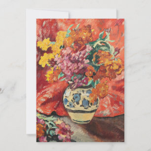 Vas de Fleurs à la Draperie Rouge   Louis Valtat