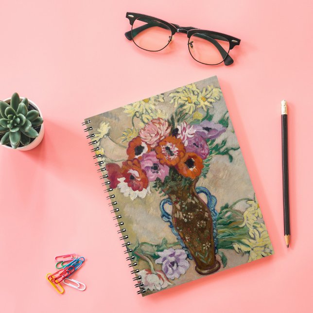 Vas dekorerat med emones | Louis Valtat Anteckningsbok (Skapare uppladdad)