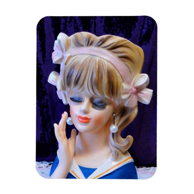 Vas Doll Rosa Bows Magnet (Vertikal)
