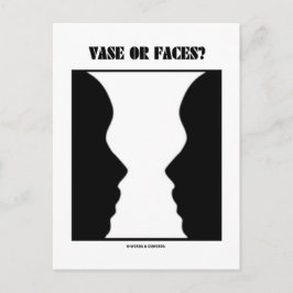 Vas eller Ansikte? (Optisk bild) Vykort