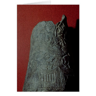 Vas från Uruk den 3rd milleniummen BC Hälsningskort