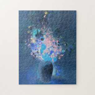 Vas i Blommor (Blue Rendering), Odilon Redon Pussel