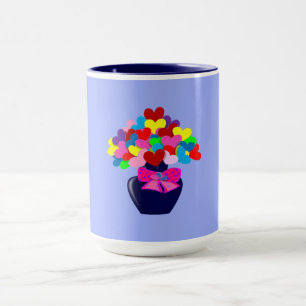 Vas i färgade örter två tonkaffe Mugg
