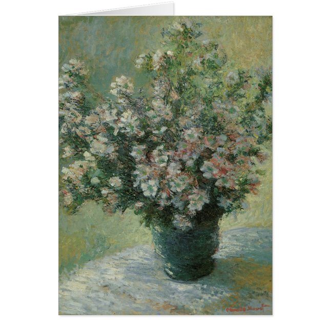 Vas i Flowers av Claude Monet Hälsningskort (Framsidan)