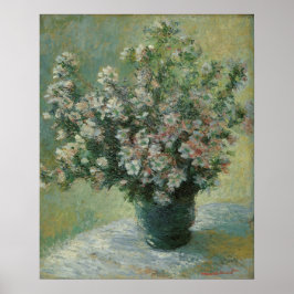 Vas i Flowers av Claude Monet Poster