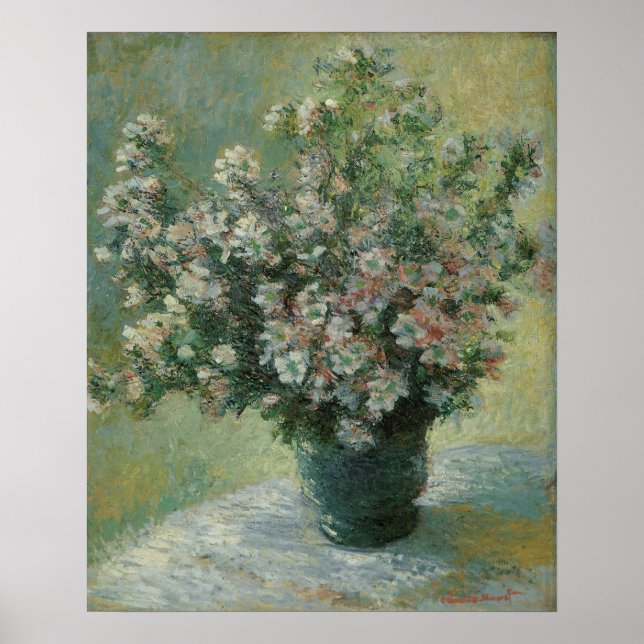 Vas i Flowers av Claude Monet Poster (Framsidan)