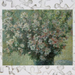 Vas i Flowers av Claude Monet Pussel<br><div class="desc">Vas of Flowers (1881/82) av Claude Monet är en vintage av konstnärlig blommigt som fortfarande målar upp bra. En bukett av blommande blommor från vår-årshelgen i ett blått vas. Om konstnären: Claude Monet (1840-1926) var en av grundarna av den Fransk målningsrörelsen och de flesta av hans målningar var "en plein...</div>
