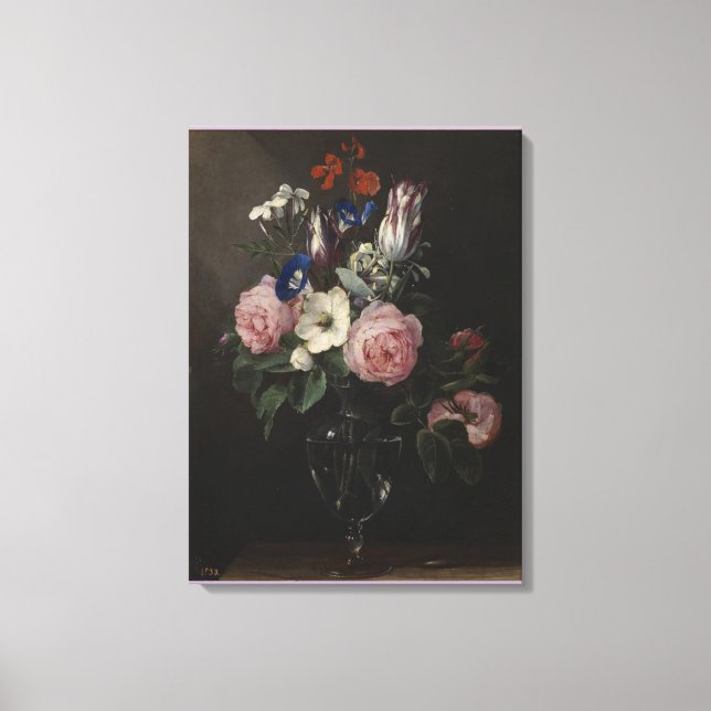 Vas i Flowers av Jan Brueghel den äldre Canvastryck (Framsida)
