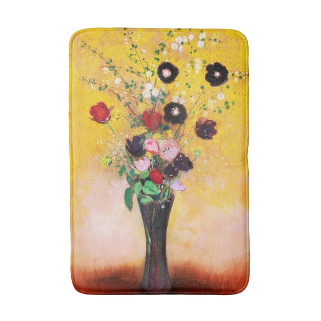 Vas i Flowers av Odilon Redon Badrumsmatta (Framsidan (Vertikal))