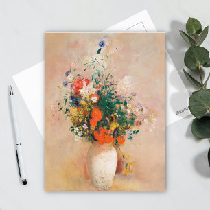Vas i Flowers av Odilon Redon Vykort