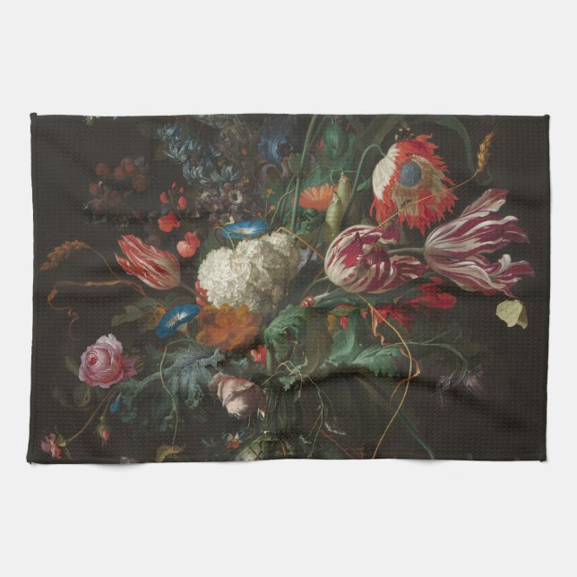 Vas i Flowers - Jan Davidsz de Heem Kökshandduk (Horisontell)