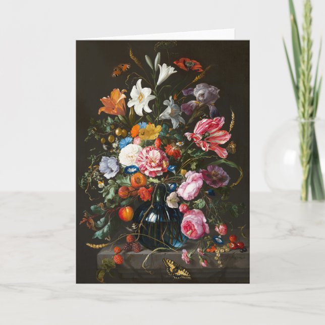 Vas i Flowers | Jan Davidsz de Heem Kort (Framsida)