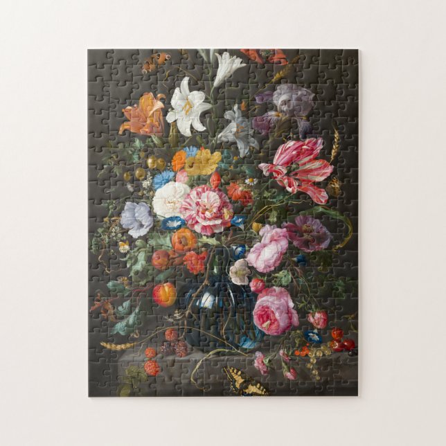 Vas i Flowers, Jan Davidsz de Heem Pussel (Vertikal)