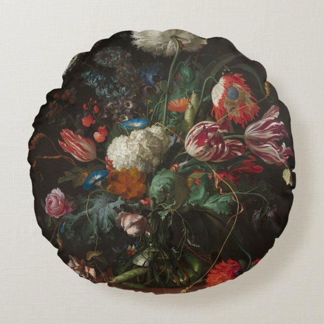 Vas i Flowers - Jan Davidsz de Heem Rund Kudde (Framsidan)