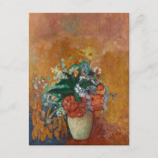 Vas i Flowers - Odilon Redon Oljemålning Vykort