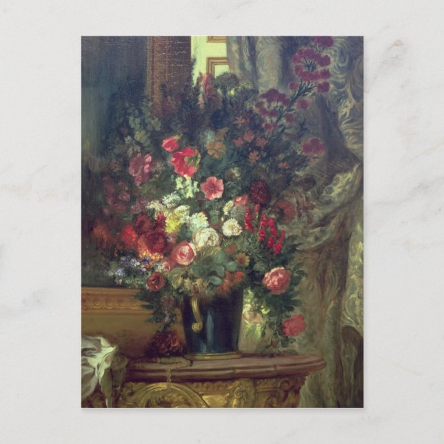 Vas i Flowers på konsol, 1848-49 Vykort (Framsida)