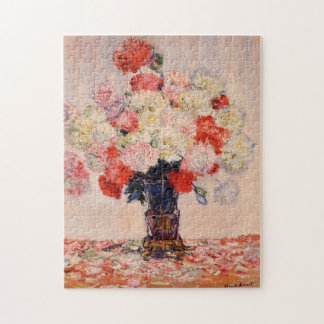 Vas i Peonies Monet Fine Art Pussel