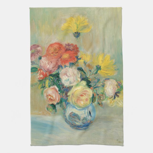 Vas i Ro och Dahlias | Renoir Kökshandduk (Vertikal)