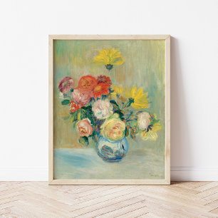 Vas i Ro och Dahlias   Renoir Poster