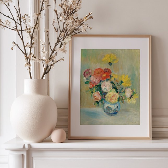 Vas i Ro och Dahlias | Renoir Poster (Skapare uppladdad)