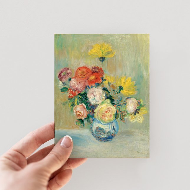 Vas i Ro och Dahlias | Renoir Vykort (Skapare uppladdad)