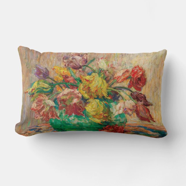 Vas i Tulip Flowers (Schlobach) Lumbarkudde (Framsida)