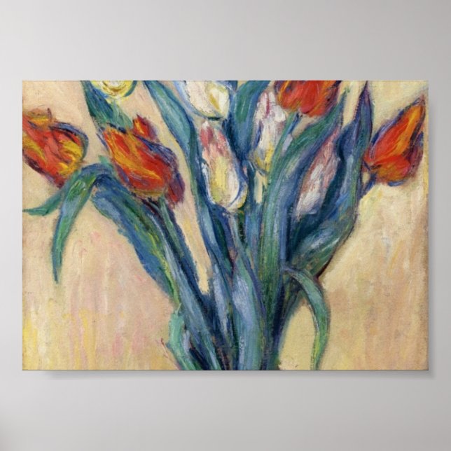 Vas i Tulips - Claude Monet Poster (Framsidan)