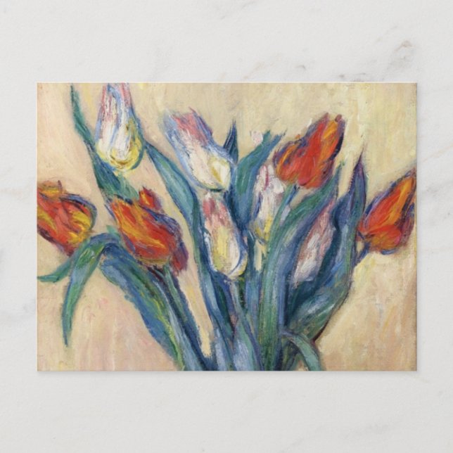 Vas i Tulips - Claude Monet Vykort (Framsida)