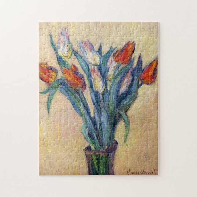 Vas i Tulips Monet Fine Art Pussel (Vertikal)