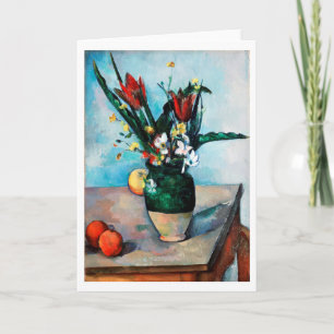 Vas i Tulips, Paul Cezanne Kort